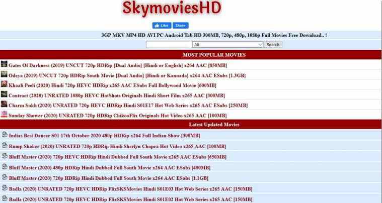 Skymovieshd – Full HD Latest Bollywood & Hollywood Movies Download